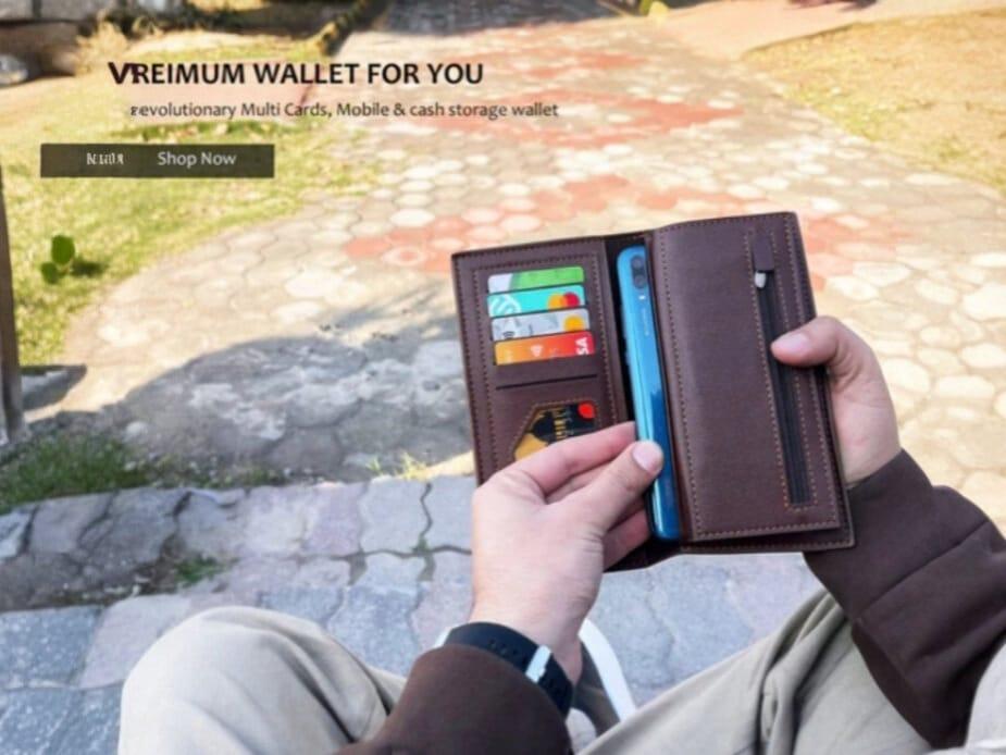 Pocket-Friendly Leather Wallet – Long & Slim for Everyday Use