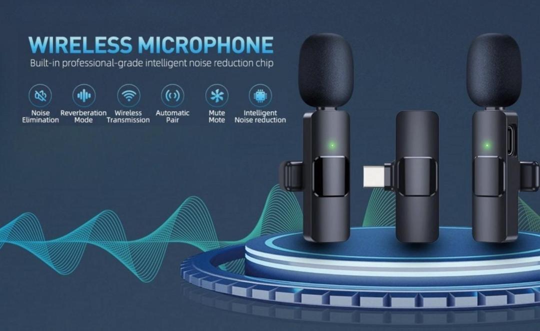 K9 Wireless Microphone with Noise Cancellation&YouTube & Vlogging & for Online Meetings & Content Creation