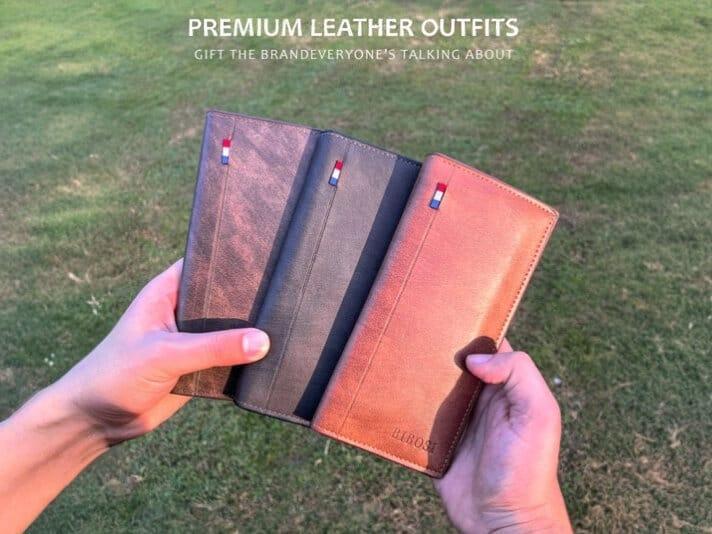 Pocket-Friendly Leather Wallet – Long & Slim for Everyday Use